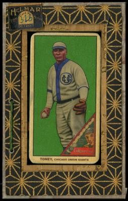 Picture, Helmar Brewing, T206-Helmar Card # 323, Albert Toney, Ball in hand, glove on other, Chicago Union Giants